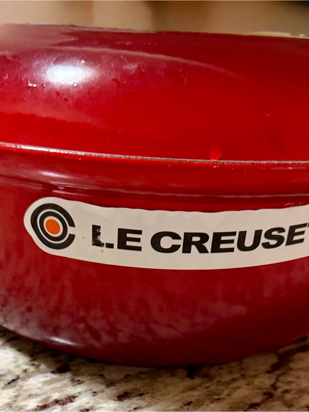 Le Creuset Cast Iron Saucepan w/ Skillet Lid Cherry Red Cerise 22 cm